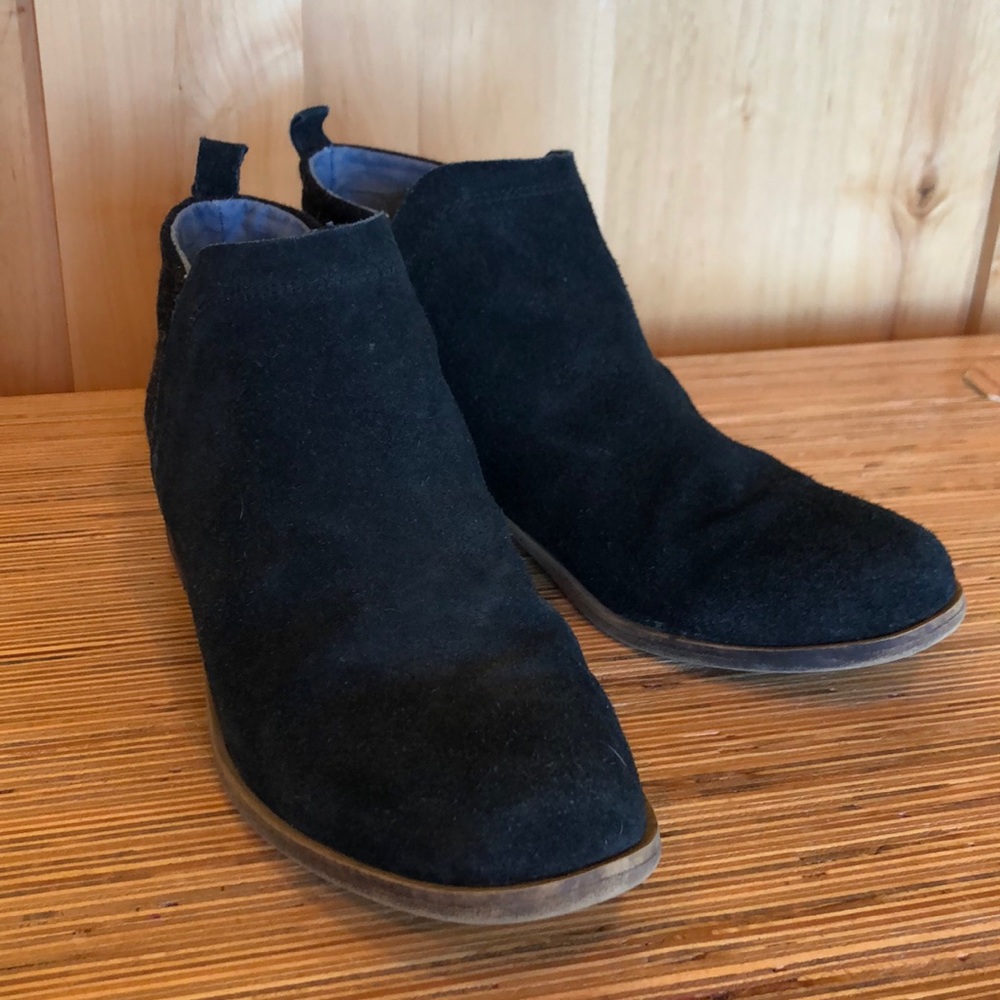 Toms Suede and Wool Booties